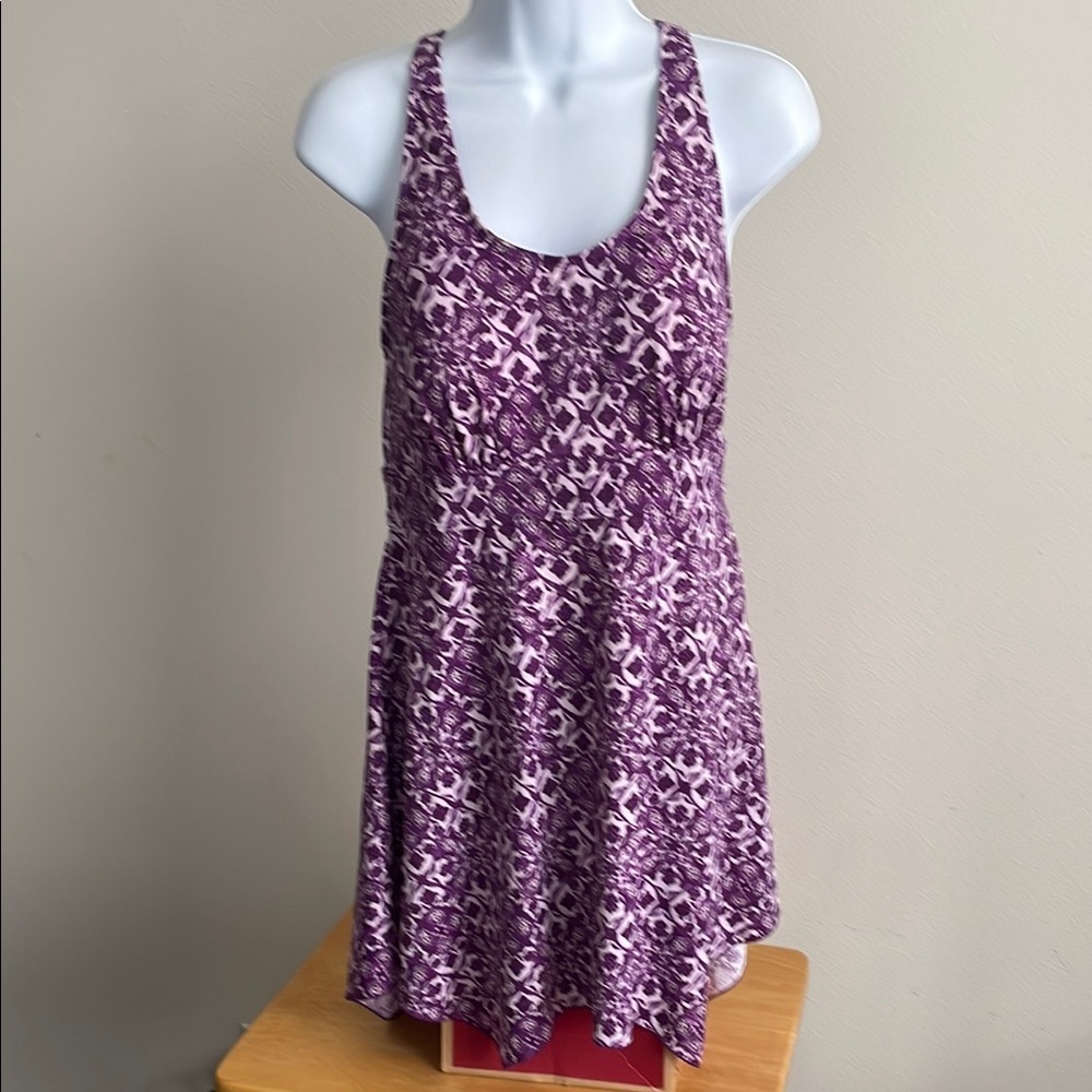 Denim and Co. Handkerchief Hem Swim Suit Dress Size 12
